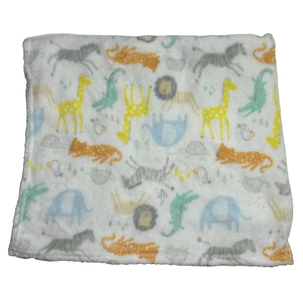 Baby Starters Blanket Safari Jungle Animal Zebra Lion Elephant Gator Giraffe